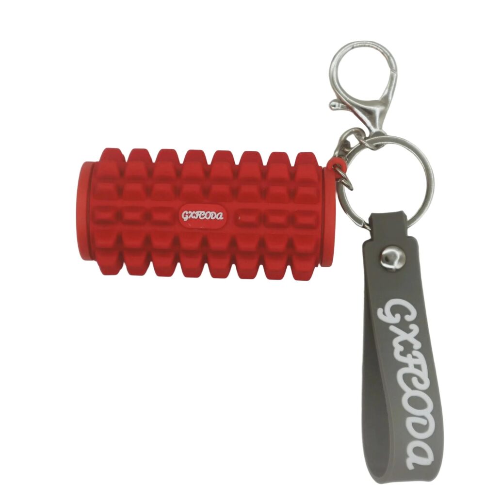 1008 Gym Keychain Foam Roller Design Durable Compact Yoga/Fitness Accessory